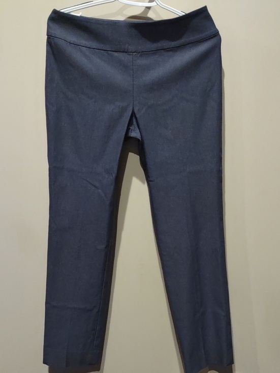 NIC+ZOE Pants - Nic And Zoe Wonder Stretch Dark Indigo Slim Ponte Pants Dress Career Stretch 8